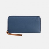 Loewe 2019 Mm / Wm Leather Wallet - 로에베 2019 남여공용 레더 장지갑 LOEW0004.Size(19cm).네이비