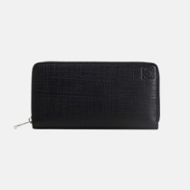 Loewe 2019 Mm / Wm Leather Wallet - 로에베 2019 남여공용 레더 장지갑 LOEW0007.Size(19cm).블랙