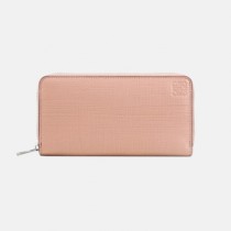 Loewe 2019 Ladies Leather Wallet - 로에베 2019 여성용 레더 장지갑 LOEW0008.Size(19cm).핑크