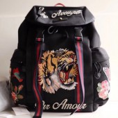 Gucci Tiger Mens Back Pack,45CM - 구찌 타이거 자수 남성용 백팩 429037,GUB0465,45CM,블랙