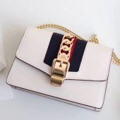 Gucci Sylvie Nano Chain Shoulder Bag,16.5CM - 구찌 실비 나노 체인 숄더백 494646,GUB0467,16.5CM,화이트