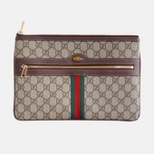 Gucci Ophidia Supreme Clutch Bag ,29CM - 구찌 오피디아 수프림 남여공용 클러치백 517551,GUB0486,29cm,브라운