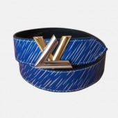 Louis vuitton 2019 Ladies Initial Logo Leather Belt - 루이비통 여성 이니셜 로고 레더 벨트 Lou0730x.Size(3.0cm).블루금장