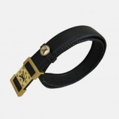 Louis vuitton 2019 Mens Signature Initial Logo Buckle Leather Belt - 루이비통 남성 신상 시그니처 이니셜 로고 버클 레더 벨트 Lou0851x.Size(3.8cm).블랙금장